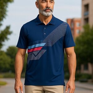 Callaway Navy Blue w/Logo Golf Polo Shirt Size XXL